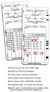 Time Card Amano MRX-35 Box of 500